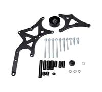 Luocute Kit de Soporte Serpentino del Motor Negro, Lado del Conductor para 1500 2500 3500 1999-2014, con Optimización de Reubicación del Alternador para Bomba de Dirección Asistida
