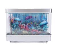 Luocute Lámpara Decorativa de Peces Falsos, Luz de Acuario Artificial USB 5V Enchufe con en Movimiento Pantalla HD para Decoración del Dormitorio de Escritorio