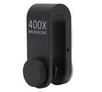 Luocute Lente de Microscopio para Teléfono, Aumento de 400X con Luz LED y de Aleación de Aluminio, Universal para Teléfonos Inteligentes, Biología, Electrónica, Fabricación de Joyas