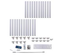 Luocute Luz LED Hexagonal, Luces de Garaje Hexagonales RGB con Control Remoto y Sincronización de Música, IP54 a Prueba de Agua para Sala de Juegos, Fiesta, Dormitorio