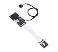 Luocute M.2 A E Key A Ranura de Tarjeta de Memoria Adaptador PCIE | Módulo de Red Dual Signal USB PCIe para 3G 4G, Ranura MicroSD hasta 512GB para de Placa Base ITX Industrial PC