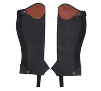 Luocute Medio Capítulo Ecuestre, Montar Niños de Gamuza Sintética Medio Cap, 2pcs Adultos Ecuestres de Cuero de Vaca Protección Protectora Protección con Diseño de Ajuste Contorneado (XL)