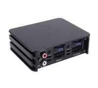 Luocute Mejora de Calidad de Sonido Amplificador de Automóvil de 320W DSP, Amplificador de Altavoces de Automóvil de Aleación de Aluminio de Clase AB para Pantalla Grande con Amplificador (4 Canales)