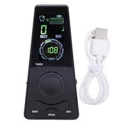 Luocute Metronoma Digital Electrónico, Ajuste de Velocidad de Ritmo de Volumen de Instrumentos, Universal para Músicos Guitarra de Calificación de Piano, Negro