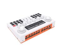 Luocute Mezclador de Sonido en, Cambiador de Voz, 12 Tonos Ajustables, para Transmisión en Directo y Grabación (WHITE)