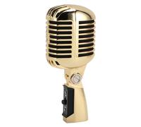 Luocute Micrófono Vocal Dinámico Retro Clásico, Micrófono Cardioide Unidireccional de Estilo Antiguo, Rotación Automática, Micrófono Vocal Dinámico, Grabación de Estudio en para KTV