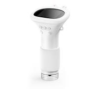 Luocute Microscopio 1000X con 8 LED, 2 '' IPS Pantalla, Conexión de PC, Educational Science Kids Adultos de Bolsillo Mini Cámara USB Microscopio Digital para Diversión de Exploración de (White)