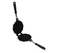 Luocute Mini Gofrera, 5 Mini Gofres de Aluminio Antiadherentes en Forma de Corazón para Estufa, Sartén Portátil para Acampar con Fácil Limpieza, Diseño Compacto para Cocinar el