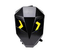 Luocute Mochila de Ciclismo LED, Carcasa Dura con Control de Aplicación | Ampliable de 18L a 28L para Casco para Portátil, Múltiples Modos de Iluminación Alimentados por USB, para Paseos Nocturnos,