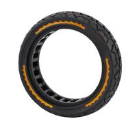 Luocute Neumático Sólido Todoterreno, Neumático sin Cámara para Scooter Eléctrico a Prueba de Golpes con Diseño Hueco de Goma 8.5x2.0 50/75-6.1 (YELLOW)