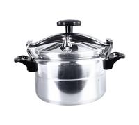 Luocute Onchadora de Presión de 5 Litros, Olla de Presión de Aleación de Aluminio con Manijas Duales para la Estufa de Gas sin Recubrimiento para la Salud del Revestimiento Interior