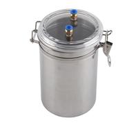 Luocute Ordeñadora Eléctrica Portátil de 2L para Vacas con Bomba de Presión de Vacío, Cubo de Acero Inoxidable para Granja Lechera, Oveja y Cabra (para bovinos Enchufe de la UE)