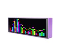 Luocute Pantalla de Espectro de Música 16x24rgb Spectrum 12 Dynamic 7 Efectos de Color Ritmo LED LED LIGHT ELECTRÓNECTRÓNECTRÓN Voz de Voz Activada