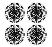 Luocute Paquete de 4 Cubiertas para Tapacubos de 17 Pulgadas para Ruedas | Cubiertas Protectoras para Llantas, Material ABS, Instalación a Presión, Compatibles con Neumáticos R17, Universales para