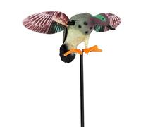 Luocute Pato Eléctrico con Control Remoto Realista, Señuelo Realista con Alas Batientes para Decoración de Jardín, Césped y Estanque (Escribe un)