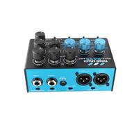 Luocute Pedal de Efectos de bajo, Preamplificador Profesional con Ecualizador de 3 Bandas, Control Medio Semiparamétrico, Cadena de Señal Paralela, Simulador de Cabina de bajo,