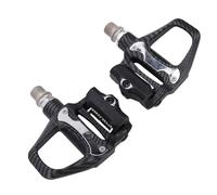 Luocute Pedales de Bicicleta de Carretera, Cuerpo de Aluminio Ligero con Rodamientos Sellados y Eje de Acero CR MO, Pedales Automáticos sin para Ciclismo, Diseño Ultraligero sin