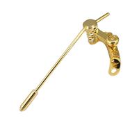 Luocute Piezas de Repuesto de Placa de Tracción de Puente de Guitarra, Barra de Puente Eléctrica Cromada, para Guitarras LP SG (GOLD)