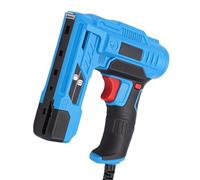 Luocute Pistola de Clavos Eléctrica, Clavadora y Grapadora Brad 2 en 1 con Clavos de 10 a 14 Mm y Grapas de 8 a 14 Mm, Potencia Ajustable de Agarre Suave, para Muebles de Tela de Cuero (Enchufe de