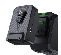 Luocute Placa Adaptadora de Batería de Montaje en V, Convertidor de Batería para Herramientas Eléctricas con Salida D Tap Puertos CC Tipo C PD 100 W Salida de Entrada, para Luces de