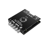 Luocute Placa Amplificadora BT 5.0, Módulo Amplificador de Audio de 2.1 Canales 160Wx2 220W Subwoofer TDA7498E Chip HiFi, con Entrada USB AUX y Ventilador Silencioso con TDA7498E, para (ZK-HT21)