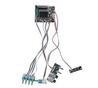 Luocute Placa Amplificadora BT, Módulo Amplificador de Potencia de 2.1 Canales 50W+50W+100W con Control de Agudos y Graves, Amplificador de Componentes de Audio para Cine en Casa y