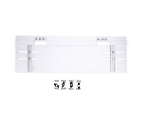 Luocute Placa Base de Corte de Aluminio para Sierra de Cadena | Placa de Riel Guía Antioscilación, Rieles Laterales Dobles, Espacio Deslizante de 0,02 Mm, para Madera Contrachapada,