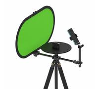 Luocute Plataforma Giratoria de Fotografía de 360 Grados, Plataforma Giratoria de Estructura de Rodamiento Doble Giratoria de Cámara de ángulo Ajustable con Puertos de Rosca de 1/4