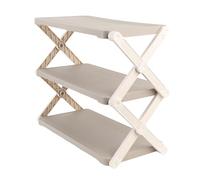 Luocute Plegador de Zapatos Plegable, Organizador de Zapatos de 4 Niveles de Almacenamiento de Zapatos Material PP Resistente con Pilares X Espesos para la Sala de Estar de la Entrada (3 Niveles)