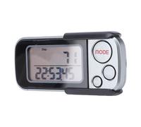 Luocute Podómetro 3D, Contador de Pasos Preciso con Pantalla LCD Grande y Memoria de 30 Días, 2,95 X 1,26 X 0,39 Pulgadas para Seguimiento de Actividad Física con Abrazadera y Cordón