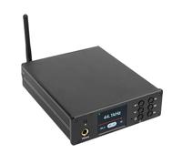 Luocute Preamplificador Receptor, Reproductor Decodificador Digital de 2 Canales con Disco USB Puerto de Fibra óptica Coaxial Pantalla TFT (Enchufe de la UE)