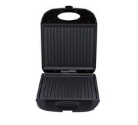 Luocute Prensa Eléctrica Panini, Parrilla Antiadherente de Doble Cara de 1400 W con Placas Acanaladas y Apertura de 180 Grados, para Steak BBQ y Cocina en Interiores (Enchufe de la UE)