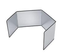 Luocute Protector contra Salpicaduras de Aceite de 4 Lados, Protector contra Salpicaduras Plegable de Tablero Galvanizado a Prueba de Altas Temperaturas para Cocinar en la Estufa de la