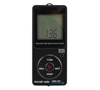 Luocute Radio de Banda de Aviación, Radio Portátil Am FM Air con Pantalla LCD Retroiluminada Naranja y Batería de 400 MAh, para Viajes, Camping, Senderismo, Actividades Al Aire Libre