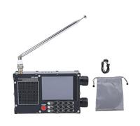 Luocute Radio Portátil de Banda Completa, Corta Am FM MW SW con Batería RDS 5000mAh LCD Táctil de 2,8 Pulgadas (Black)
