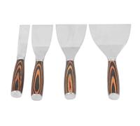 Luocute Rastreadores de Cuchillo de Masilla de 4 Piezas, 1 2 3 3 4 Pulgadas de Cuchillo de Espacas de Acero Inoxidable con de Madera de Pino para Raspaduras, Reparaciones de Paneles de