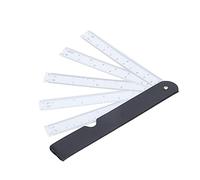 Luocute Regla Plegable en Forma de Abanico, 7.9 Pulgadas, Proporción | Regla de abanico de dibujo, cuerpo de plástico, calibración clara, para diseño de interiores de muebles de moda, para