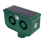 Luocute Repelente Solar de Animales con Sonido Ultrasónico y Luces LED Intermitentes, Alcance de 20 M, Resistente Al Agua para Jardín, Granja, Huerto, Protección Continua Las 24 Horas