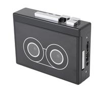 Luocute Reproductor de Casete Portátil, Convertidor de MP3 5.0 con Inversión Automática y Grabación USB, para Entusiastas de la Música Vintage y Digitalización de Cintas (A)