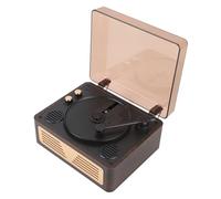 Luocute Reproductor de CD Inalámbrico, Retro BT CD C R RW Música RW Player con Altavoces, Control Remoto, Admite USB/Aux/Type-C para el Hogar, Sonido Envolvente 3D (Brown)