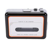 Luocute Reproductor de Cinta de Casete USB Portátil, Auricular | Convertidor de cinta a MP3 con altavoces duales, con salida auxiliar, auriculares, para ordenador personal, estéreo de coche