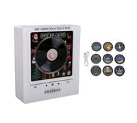 Luocute Reproductor de Música Magnético para Nevera con 9 Discos y 256 MB | Batería Incorporada de 400 MAh, Volumen Ajustable, Luz Nocturna LED, Graba Mensajes de Voz, Compatible con Superficies