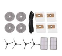 Luocute Robot Vacuumer un Cepillo de Reemplazo de Pincel Lateral con 1 Cepillo Principal 2 Filtros 4 Cepillos Laterales 6 Almohadillas de Mapas 3 Bolsas de Polvo para órbita de Punto S1