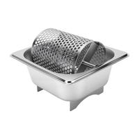 Luocute Rodillo de Mantequilla de Acero Inoxidable, Rueda Esparcidora de Mantequilla Desmontable con Revestimiento Uniforme para Pan, Bollos, Maíz, Apto para Lavavajillas, Esparcidor de