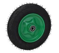 Luocute Rueda de Camión Manual de 14 Pulgadas 550 Libras de Carga Rometa de Goma Anti -Reemplazo de Reemplazo con 6204 Cojinete para Carro de jardín.