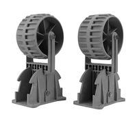 Luocute Ruedas de Dinghy, 2 Piezas Dinghy Wheels Voltea un par de Nylon Barco Inflable Lanzamiento de Bote Dolly para Balaya Pequeña, Soporte Fácil, Más Fácil de Mover