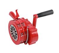 Luocute Sirena de Manivela, Alarma de Metal Portátil Operada Manualmente con Sonido Fuerte de 120 DB, para Escuelas, Fábricas, Tropas, Desastres Naturales