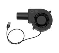 Luocute Soplador USB, Ventilador Centrífugo Portátil de bajo Ruido 35DBA 65CFM 4000RPM para Estufa de Fuego de Camping Al Aire, con Rodamientos de Bolas Dobles