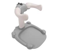 Luocute Soporte de Baby Shower, Altura Ajustable No Resbalada de Ducha para Niños Pequeños, Liviano y Portátil, Ideal para Bebés 6-36 Meses (GREY)
