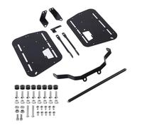 Luocute Soporte de Maleta Lateral para Motocicleta, Cajas Laterales de Aleación de Aluminio Resistente, Kit de Montaje de Liberación Rápida, Portaequipajes Universal para Motocicleta